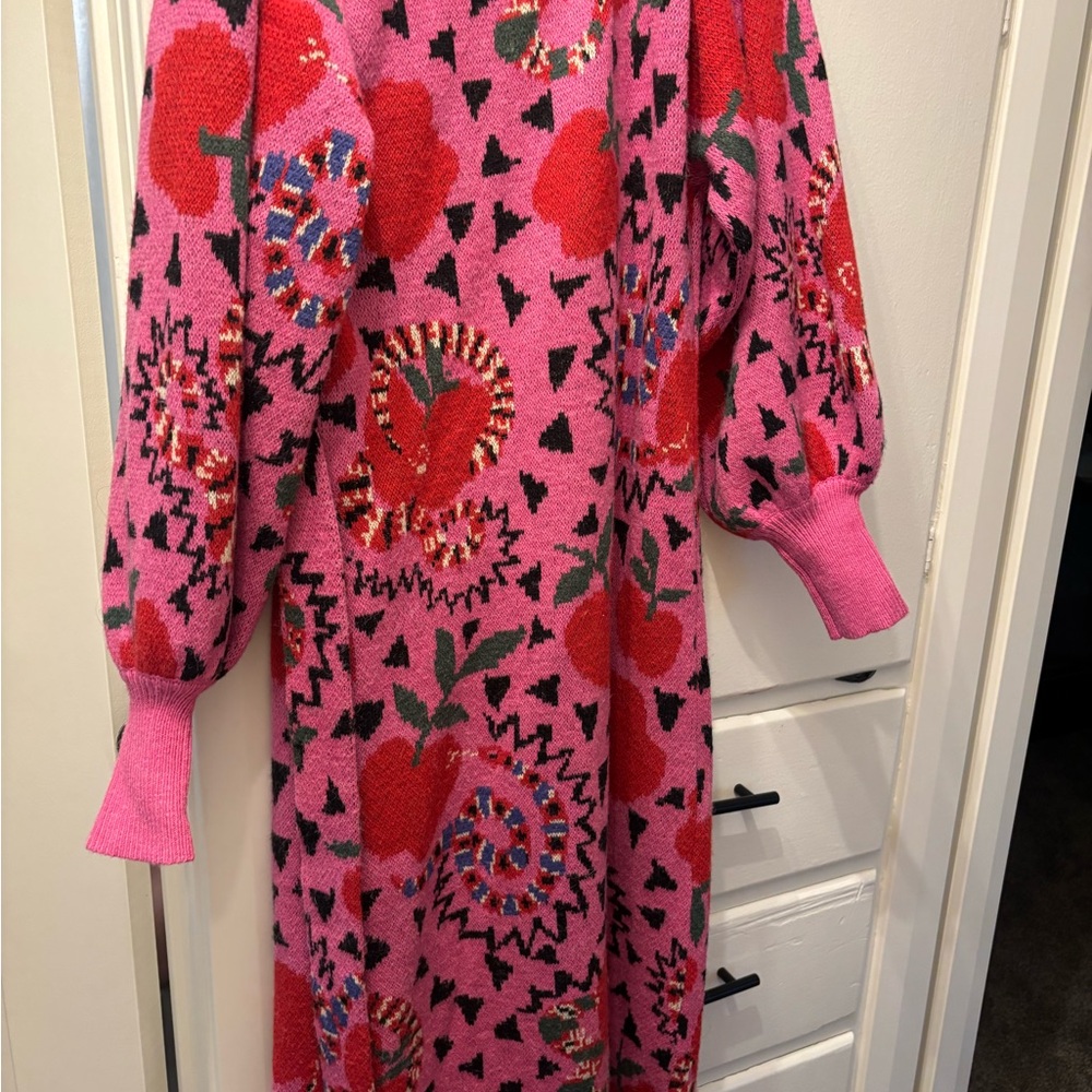 FARM Rio snake fruit sweater dress - Picture 6 of 6